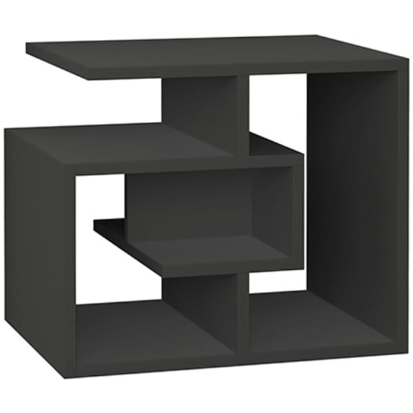 Βοηθητικό τραπεζάκι Labirent  χρώμα ανθρακί 54x40x45εκ. - Image 5