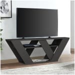 Έπιπλο τηλεόρασης Pipralla  χρώμα ανθρακί 110x30x40εκ.