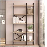 Βιβλιοθήκη Dusan  χρώμα sepet oak 87,5x30x175εκ. - Image 2