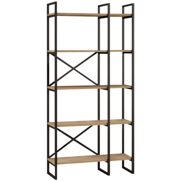 Βιβλιοθήκη Dusan  χρώμα sepet oak 87,5x30x175εκ. - Image 3