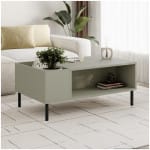 Τραπεζάκι σαλονιού Vena  χρώμα ash green 100x60x42εκ.
