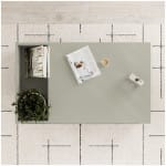 Τραπεζάκι σαλονιού Vena  χρώμα ash green 100x60x42εκ. - Image 3
