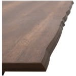 Τραπέζι Walter  Mdf - μεταλλικό χρώμα καρυδί 140x80x75εκ. - Image 4