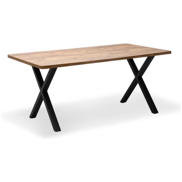 Τραπέζι Jeremy  Mdf - μεταλλικό χρώμα ακακίας 140x80x75εκ. - Image 1