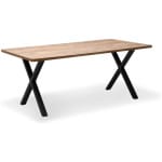 Τραπέζι Jeremy  Mdf - μεταλλικό χρώμα ακακίας 160x80x75εκ.