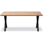 Τραπέζι Jeremy  Mdf - μεταλλικό χρώμα ακακίας 160x80x75εκ. - Image 5