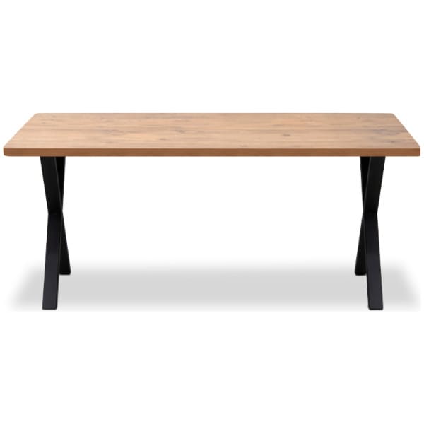 Τραπέζι Jeremy  Mdf - μεταλλικό χρώμα ακακίας 160x80x75εκ. - Image 5