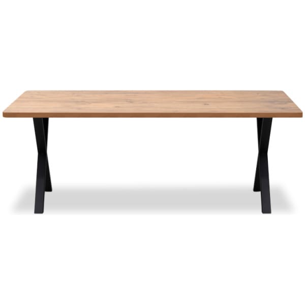 Τραπέζι Jeremy  Mdf - μεταλλικό χρώμα ακακίας 200x100x75εκ. - Image 5