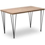 Τραπέζι Roger  Mdf - μεταλλικό χρώμα ακακίας 120x70x75εκ.