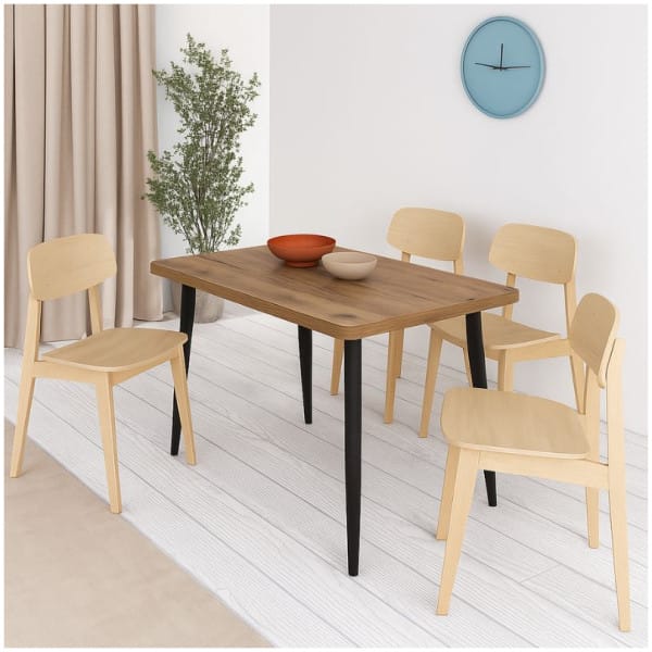 Τραπέζι Levico  Mdf - μεταλλικό χρώμα ακακίας 120x70x75εκ. - Image 4