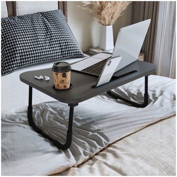 Τραπεζάκι laptop Sedon  χρώμα ανθρακί 59,2x39,2x26,2εκ. - Image 4