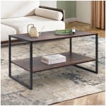Τραπεζάκι σαλονιού Giza  χρώμα rustic καρυδί 90,2x50,3x50,4εκ.