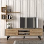 Σύνθεση τηλεόρασης Salerno  χρώμα sapphire oak 180x35x51εκ. - Image 3