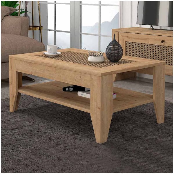 Τραπεζάκι σαλονιού Madura  χρώμα sapphire oak 90x60x40εκ. - Image 1