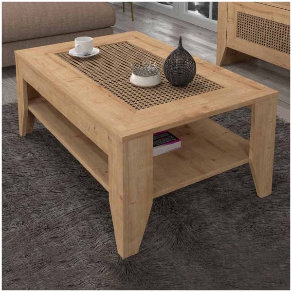 Τραπεζάκι σαλονιού Madura  χρώμα sapphire oak 90x60x40εκ. - Image 4
