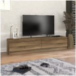 Έπιπλο τηλεόρασης Ahenk  χρώμα καρυδί 160x31,3x32,9εκ.