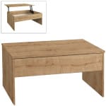 Τραπεζάκι σαλονιού Devon  με σερβιτόρο χρώμα sapphire oak 110x60x44,8εκ.
