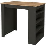 Τραπέζι μπαρ Monaco  χρώμα ανθρακί - sapphire oak 120x51,6x101,8εκ. - Image 5