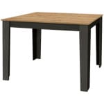 Τραπέζι Darlen  χρώμα ανθρακί - sapphire oak 110x72x74εκ. - Image 5