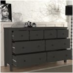 Συρταριέρα - Μπουφές Sabina  χρώμα ανθρακί 160x50x96εκ. - Image 2