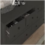 Συρταριέρα - Μπουφές Sabina  χρώμα ανθρακί 160x50x96εκ. - Image 3