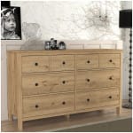 Συρταριέρα - Μπουφές Sabina  χρώμα sepet oak 160x50x96εκ.