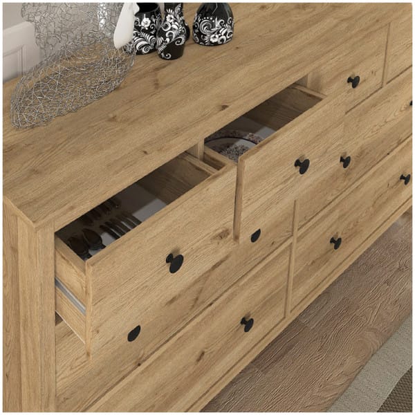 Συρταριέρα - Μπουφές Sabina  χρώμα sepet oak 160x50x96εκ. - Image 3