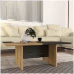 Τραπεζάκι σαλονιού Venita  χρώμα sapphire oak - ανθρακί 90x60x33,8εκ. - Image 4