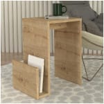 Τραπεζάκι βοηθητικό Regnar  χρώμα sapphire oak 43,1x33,5x52εκ.