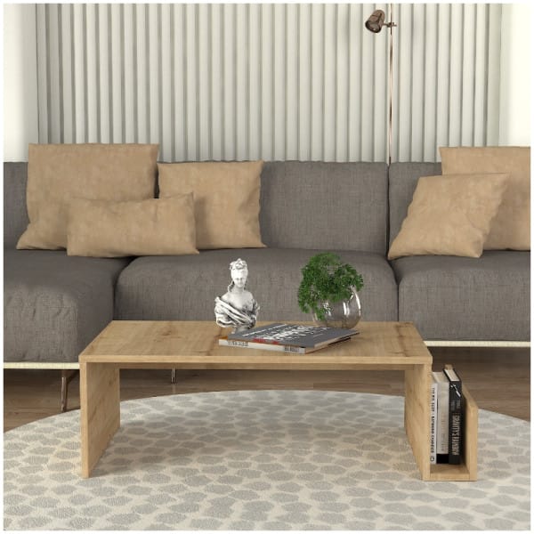 Τραπεζάκι σαλονιού Regnar  χρώμα sapphire oak 100,6x55x31,8εκ. - Image 5