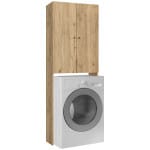 Έπιπλο πλυντηρίου Romme  χρώμα sepet oak 65x27,1x180εκ.