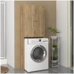 Έπιπλο πλυντηρίου Romme  χρώμα sepet oak 65x27,1x180εκ. - Image 3