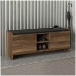 Παπουτσοθήκη Verly  χρώμα καρυδί 110x33,2x43εκ.