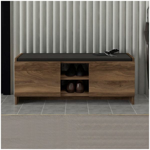 Παπουτσοθήκη Verly  χρώμα καρυδί 110x33,2x43εκ. - Image 3