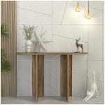 Κονσόλα Cortado  χρώμα καρυδί 120x35x75εκ. - Image 3