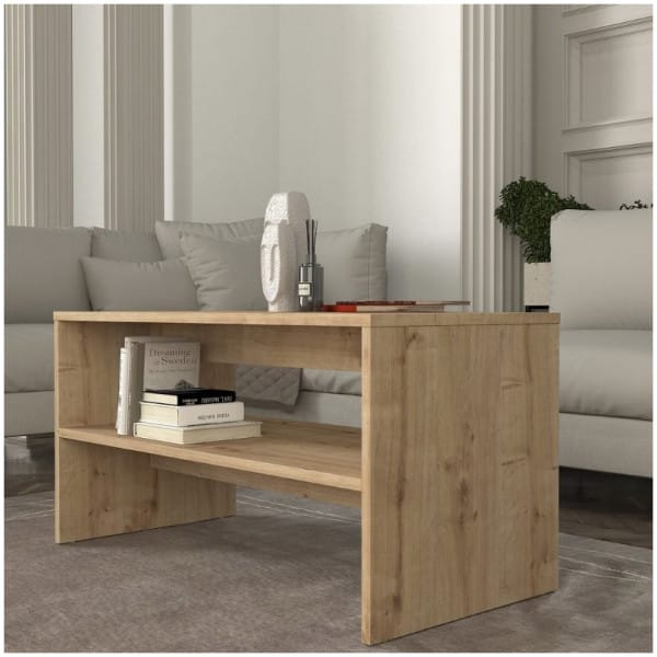 Τραπεζάκι σαλονιού Eleva  χρώμα sapphire oak 90x44,6x46,4εκ. - Image 4