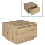 Τραπεζάκι σαλονιού Pura  χρώμα sapphire oak 60x60x40εκ.