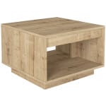 Τραπεζάκι σαλονιού Onda  χρώμα sapphire oak 60x60x40εκ.