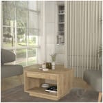 Τραπεζάκι σαλονιού Onda  χρώμα sapphire oak 60x60x40εκ. - Image 5