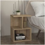 Κομοδίνο - Τραπεζάκι βοηθητικό Entiero  χρώμα sapphire oak 39,8x35x54,6εκ.