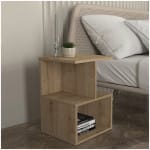 Κομοδίνο - Τραπεζάκι βοηθητικό Entiero  χρώμα sapphire oak 39,8x35x54,6εκ. - Image 5