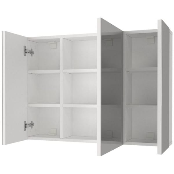 Καθρέπτης μπάνιου Base Μegapap χρώμα λευκό 90x17,1x65εκ. - Image 2
