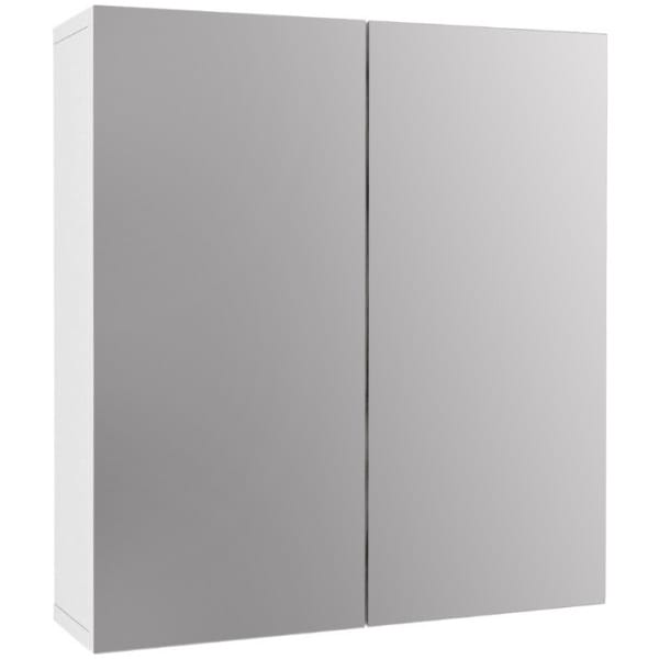 Καθρέπτης μπάνιου Binary Μegapap χρώμα λευκό 60x17,2x65εκ. - Image 1