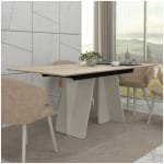Τραπέζι Sevilla  χρώμα sandstone - travertine 180x90x75εκ. - Image 4