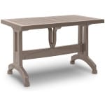 Τραπέζι πολυπροπυλενίου Callan  χρώμα cappuccino 120x70x73εκ.