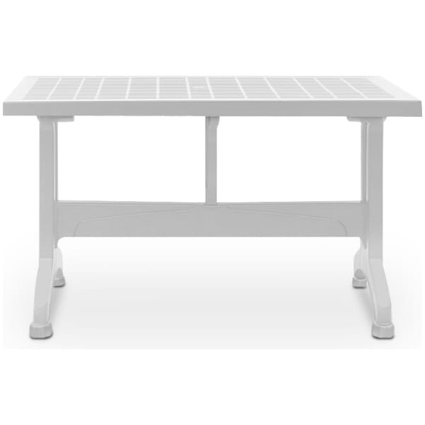 Τραπέζι πολυπροπυλενίου Callan  χρώμα λευκό 140x80x73εκ. - Image 5