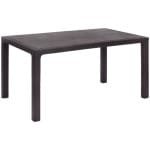 Τραπέζι πολυπροπυλενίου Kalan  χρώμα καφέ 150x90x75εκ.