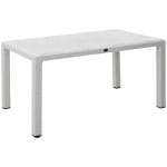 Τραπέζι πολυπροπυλενίου Kalan  χρώμα λευκό 150x90x75εκ.