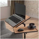 Τραπεζάκι βοηθητικό - laptop Frenk  πολυμορφικό μεταλλικό - μελαμίνης χρώμα atlantic pine 67x45,5x62/87εκ. - Image 5