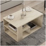 Τραπεζάκι σαλονιού Rodom  χρώμα travertine 80x50x40εκ. - Image 2